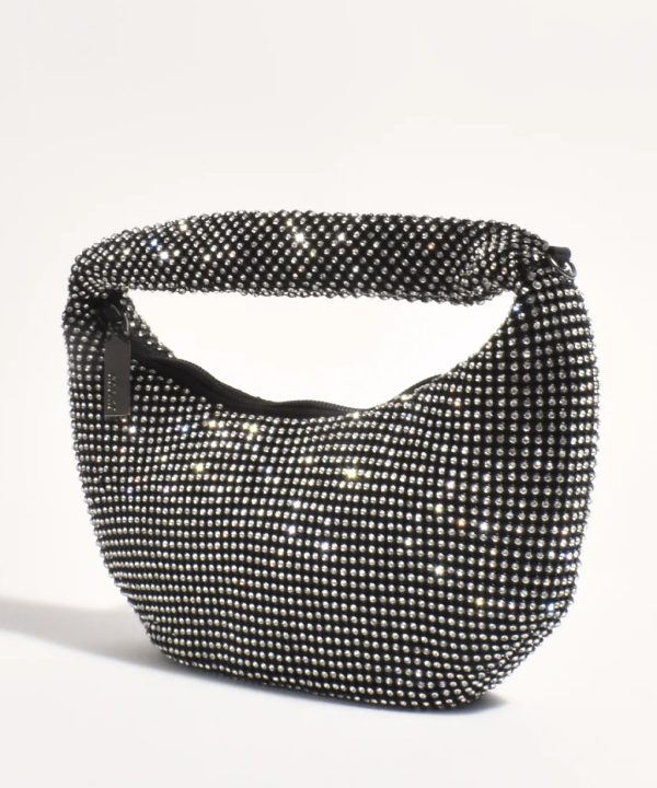 Alternative view of Mini Rhinestone Saddle Bag